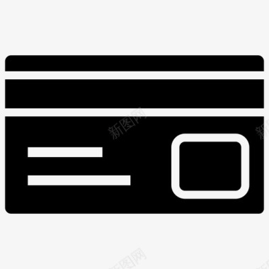 智能卡atm卡信用卡图标图标