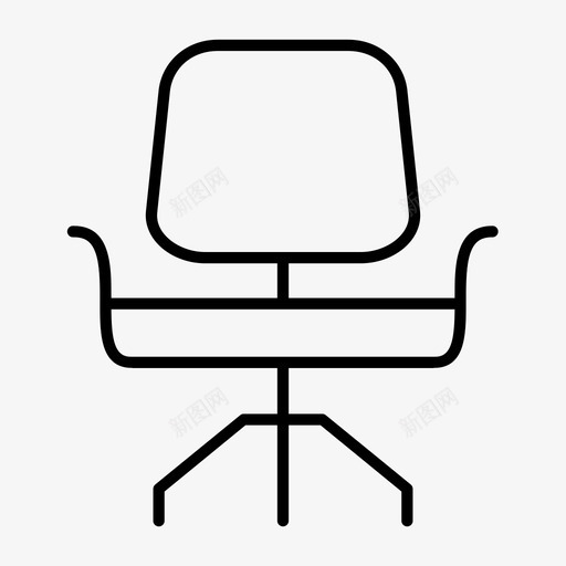 办公椅电脑椅家具图标svg_新图网 https://ixintu.com 其他 办公椅 家具 电脑椅 转椅