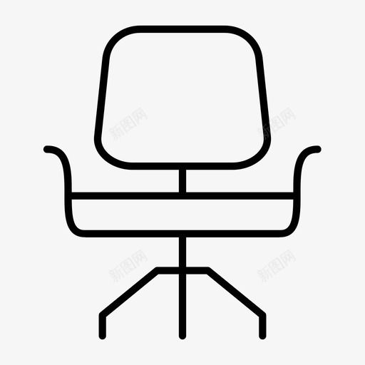 办公椅电脑椅家具图标svg_新图网 https://ixintu.com 其他 办公椅 家具 电脑椅 转椅
