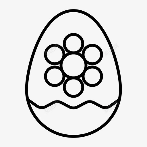 鸡蛋装饰复活节图标svg_新图网 https://ixintu.com 东方 东方规则 乐的 复活节 快乐 植物 装饰 规则 鸡蛋