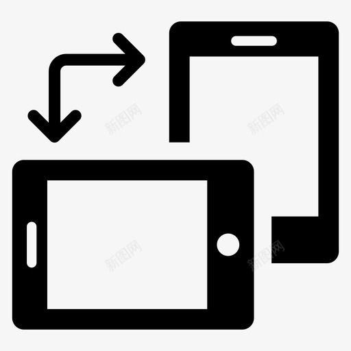 电话旋转水平旋转图标svg_新图网 https://ixintu.com 垂直 旋转 水平 电话