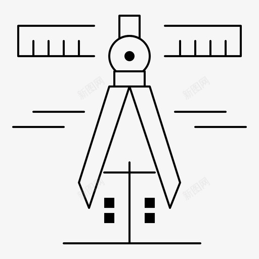 卡尺几何测量图标svg_新图网 https://ixintu.com 几何 卡尺 工具 测量 网络界面feb收集v4