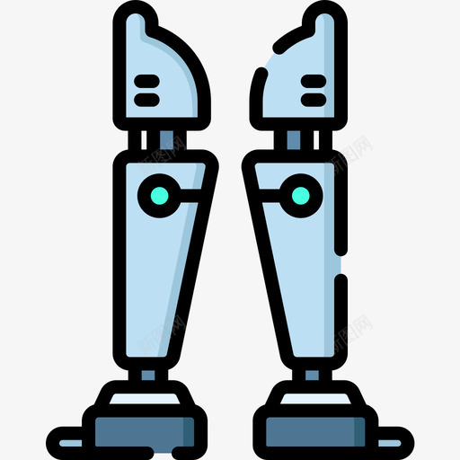 机器人腿未来世界3线性颜色图标svg_新图网 https://ixintu.com 未来世界3 机器人腿 线性颜色