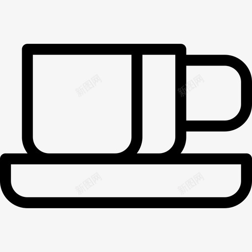 咖啡杯巴西3线性图标svg_新图网 https://ixintu.com 咖啡杯 巴西 线性