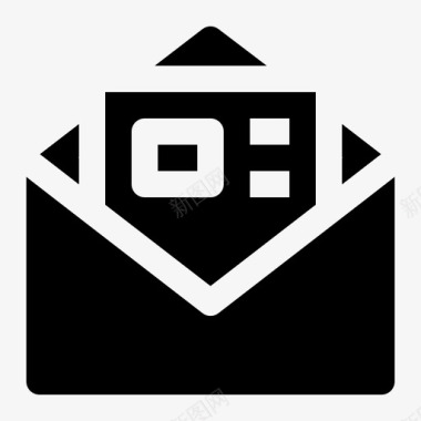 简历信封信件邮件图标图标