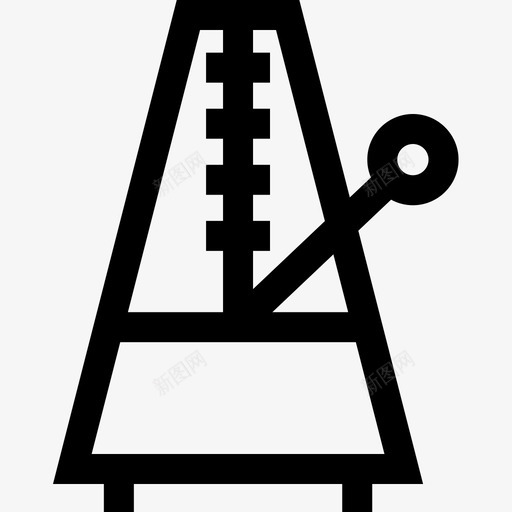 节拍器音乐大纲线性图标svg_新图网 https://ixintu.com 线性 节拍器 音乐大纲