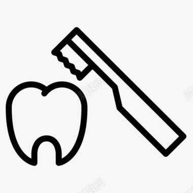 牙刷护理牙科图标图标