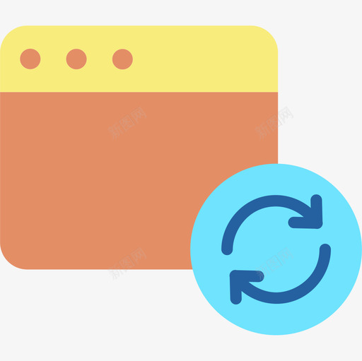 刷新windows应用程序3平面图标svg_新图网 https://ixintu.com windows应用程序3 刷新 平面