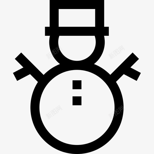 雪人圣诞玩具25直线型图标svg_新图网 https://ixintu.com 圣诞 玩具 直线 线型 雪人