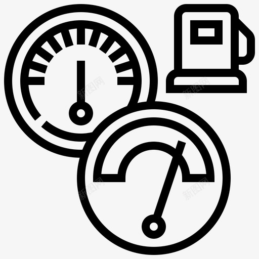 机油表测量压力图标svg_新图网 https://ixintu.com carpartsline 刻度 压力 机油表 测量
