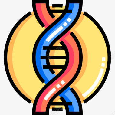 Dna生物工程7线性颜色图标图标