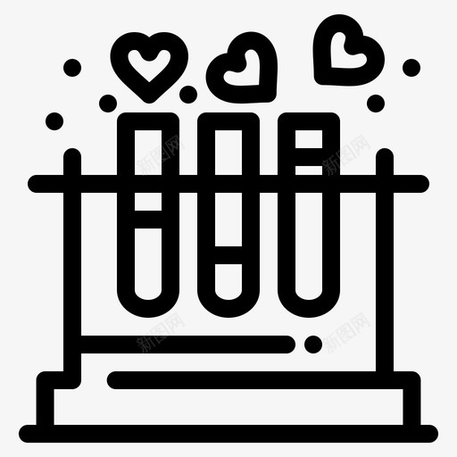 试管心脏实验室图标svg_新图网 https://ixintu.com 2月 v4 婚礼 实验室 心脏 收集 爱情 界面 网络 试管