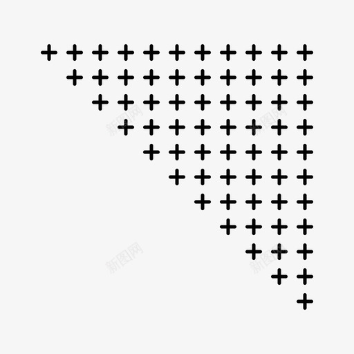 框架装饰线条图标svg_新图网 https://ixintu.com 三角形 加号 图案 框架 线条 装饰