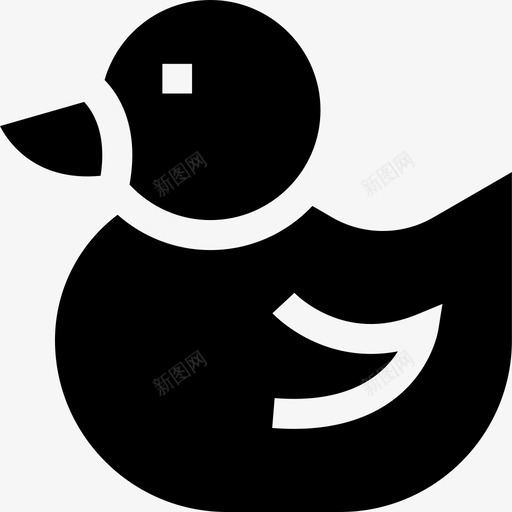 鸭子圣诞玩具图标svg_新图网 https://ixintu.com 圣诞 玩具 鸭子