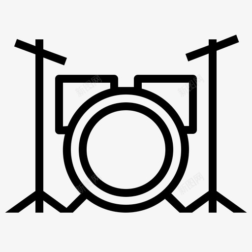 鼓乐队乐器图标svg_新图网 https://ixintu.com 乐器 乐队 音乐