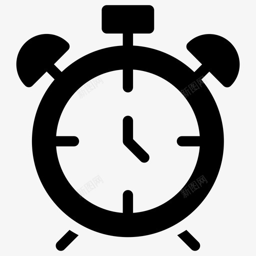 闹钟倒计时时间小工具图标svg_新图网 https://ixintu.com 个人品质 倒计时 员工管理字形图标 时间小工具 时间机器 闹钟