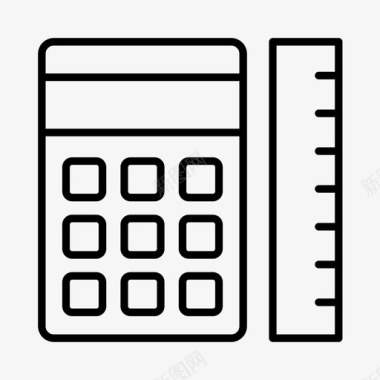 数学商务计算器图标图标