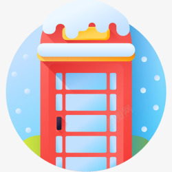 彩色的公用电话图片公用电话圣诞城14彩色图标高清图片
