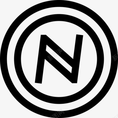 Namecoin货币3直系图标图标