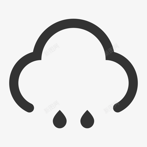 天气-小雨转中雨svg_新图网 https://ixintu.com 天气-小雨转中雨 小雨转中雨