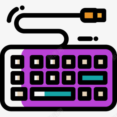 键盘创意工具22颜色省略图标图标