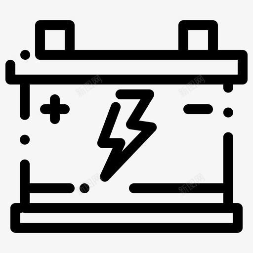 蓄电池电池汽车图标svg_新图网 https://ixintu.com collection feb v4 web 汽车 电池 电源 界面 蓄电池