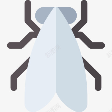 蛾子昆虫7扁平图标图标