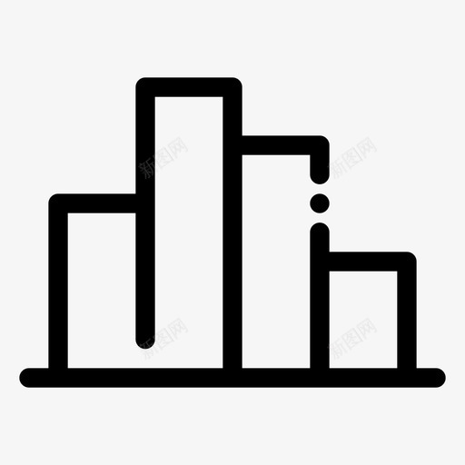 统计条形图商业图标svg_新图网 https://ixintu.com 商业 条形图 统计 金融