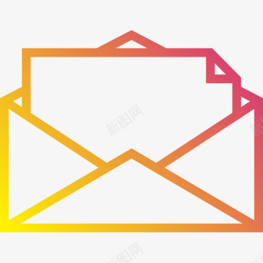 电子邮件文件20渐变图标图标