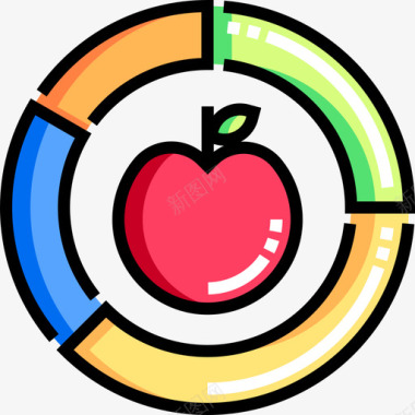 苹果domotics10线性颜色图标图标