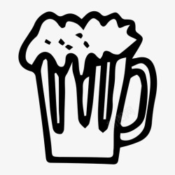 酒吧涂鸦啤酒酒吧涂鸦图标高清图片