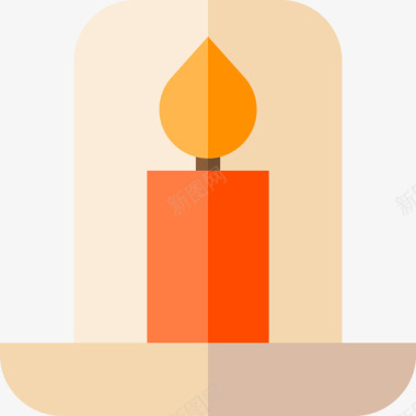 蜡烛替代药物2扁平图标图标