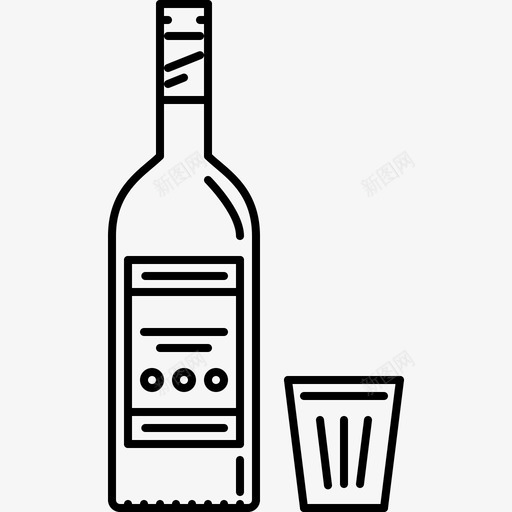 伏特加酒吧俱乐部图标svg_新图网 https://ixintu.com 64x64 伏特加 俱乐部 派对 玻璃杯 轮廓 酒吧