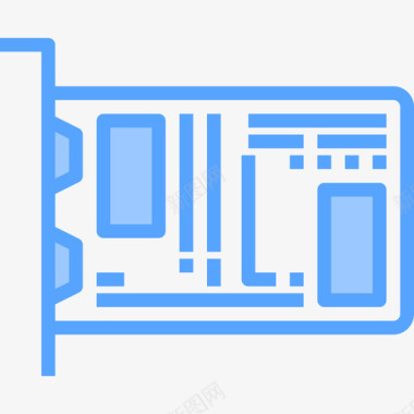 显卡计算机设备5蓝色图标图标