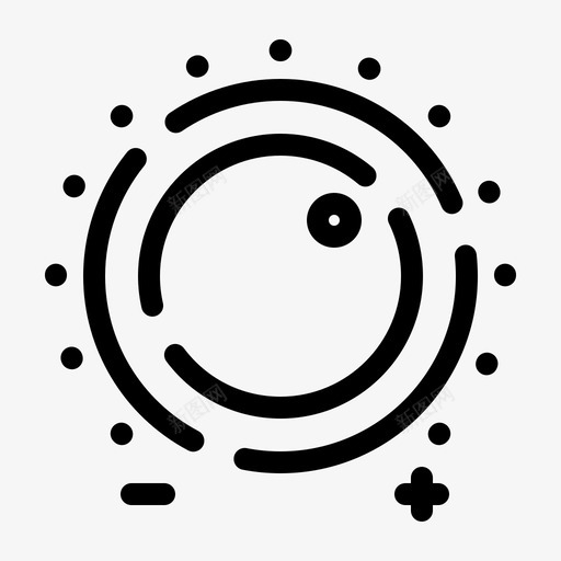 音频控制增益图标svg_新图网 https://ixintu.com 增益 声音 控制 数字 旋钮 法则 电平 研究 粗体 虚线 音频