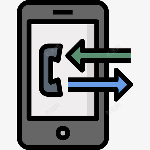 电话支持联系人3线性颜色图标svg_新图网 https://ixintu.com 支持联系人3 电话 线性颜色