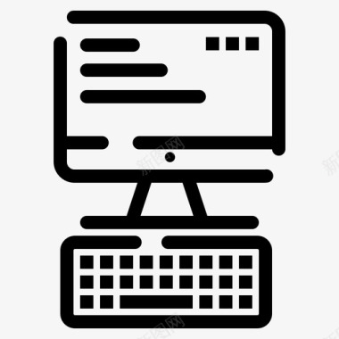 计算机键盘监视器图标图标