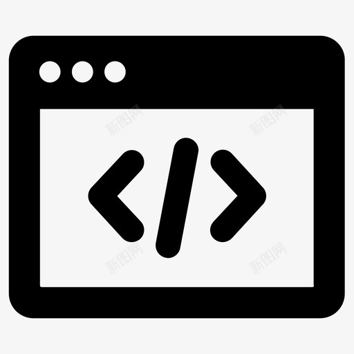 api应用程序开发人员图标svg_新图网 https://ixintu.com api web 人员 应用程序 开发 编程