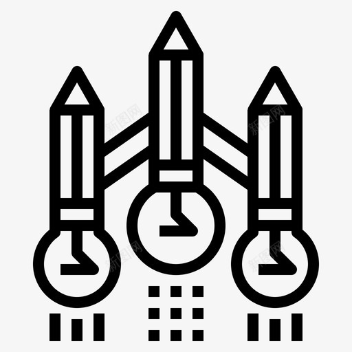火箭创造力想法图标svg_新图网 https://ixintu.com 创造力 想法 扎实 教育 火箭 铅笔