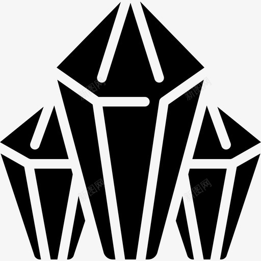 钻石游戏元素6填充图标svg_新图网 https://ixintu.com 元素 填充 游戏 钻石