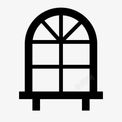 传统雕窗装饰装饰窗平开窗家具图标高清图片