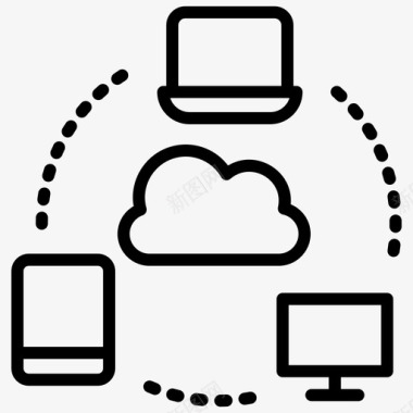计算机连接性云连接性云技术图标图标