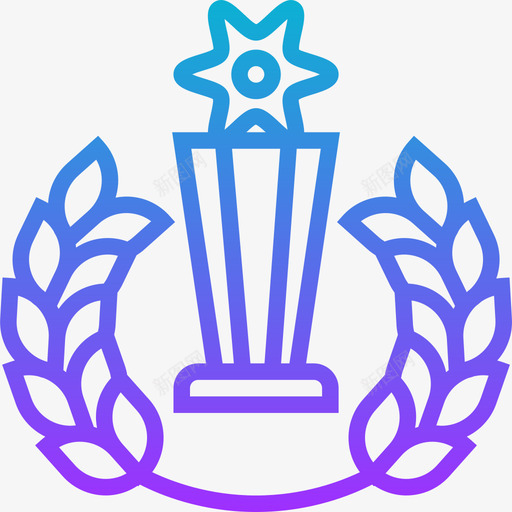 获奖14分渐变图标svg_新图网 https://ixintu.com 14分 渐变 获奖