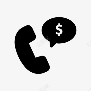 电话通话语音泡沫图标图标