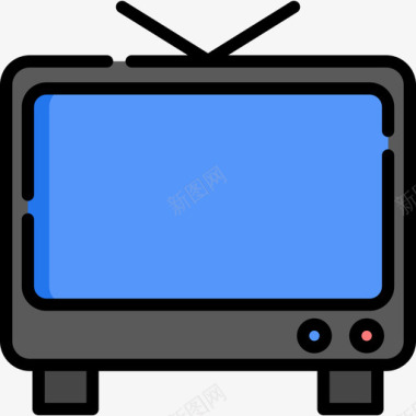电视节目2线性颜色图标图标