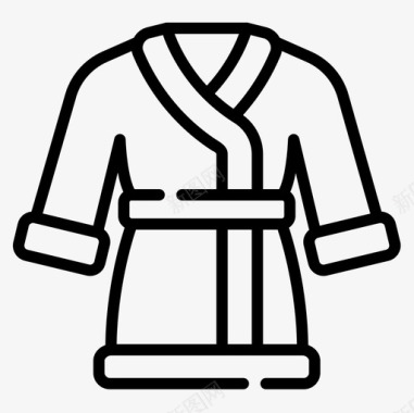 浴袍冬衣及配件7直纹图标图标