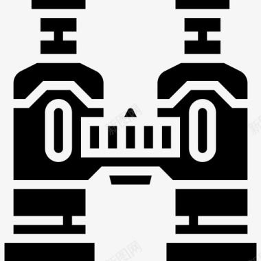 双筒望远镜侦探8雕文图标图标