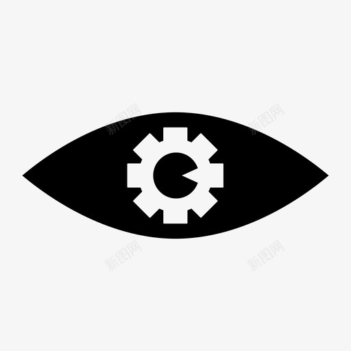 眼睛装备看字形图标工作svg_新图网 https://ixintu.com 图标 字形 工作 眼睛 装备