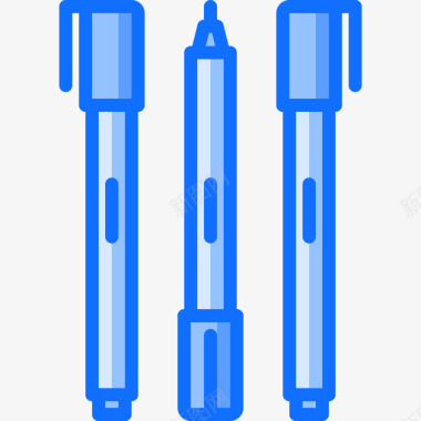 钢笔工艺4蓝色图标图标