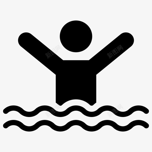 游泳运动员运动图标svg_新图网 https://ixintu.com 健身 形图 游泳 象形 运动 运动员